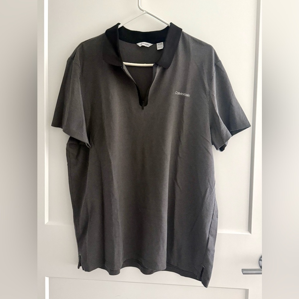 Calvin Klein Men's Charcoal Polo Shirt